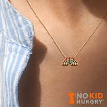 Load image into Gallery viewer, HELP US FEED KIDS! Buying Just 1 Gold Rainbow Necklace Donates Up To 50 meals!
