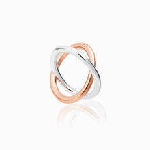 Load image into Gallery viewer, X ROSE VERMEIL RING
