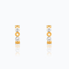 Load image into Gallery viewer, VOLCANO ROUND VERMEIL EARRINGS
