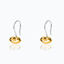 Load image into Gallery viewer, BÉSAME SOLITAIRE VERMEIL EARRINGS
