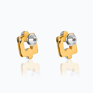 HERENCIA SQUARE AND OVAL EARRINGS