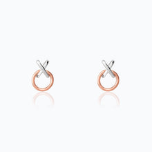 Load image into Gallery viewer, X ROSE GOLD EARRINGS
