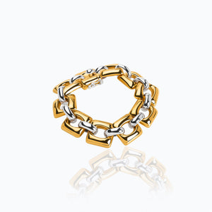 HERENCIA SQUARE AND OVAL BRACELET