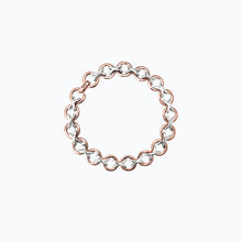 Load image into Gallery viewer, X CHAIN ROSE VERMEIL BRACELET
