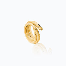 Load image into Gallery viewer, SNAKE GOLD RING
