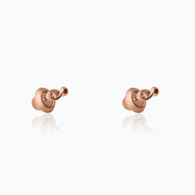 Load image into Gallery viewer, INFINITY ROSE GOLD EARRINGS
