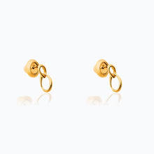 Load image into Gallery viewer, ANIMALES GOLD LINK EARRINGS
