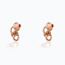 Load image into Gallery viewer, NODO ROSE GOLD EARRINGS
