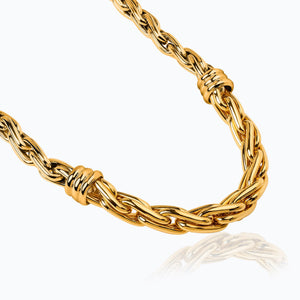 HERENCIA KNOT CHOKER GOLD