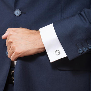 DOUBLE CUFFLINKS WITH SPRING