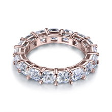 Load image into Gallery viewer, Labyrinth Diamonds Asscher Cut Diamond Eternity Band in 14K Rose Gold
