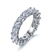 Load image into Gallery viewer, Labyrinth Diamonds Asscher Cut Diamond Eternity Band in 14K White Gold
