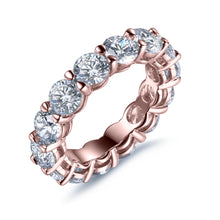 Load image into Gallery viewer, Labyrinth Diamonds 14K Rose Gold Round Set Diamond Eternity Band
