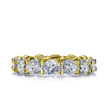 Load image into Gallery viewer, Labyrinth Diamonds 14K Yellow Gold Round Set Diamond Eternity Band
