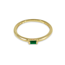 Load image into Gallery viewer, Atelier All Day 14K Gold Emerald Pinky Ring

