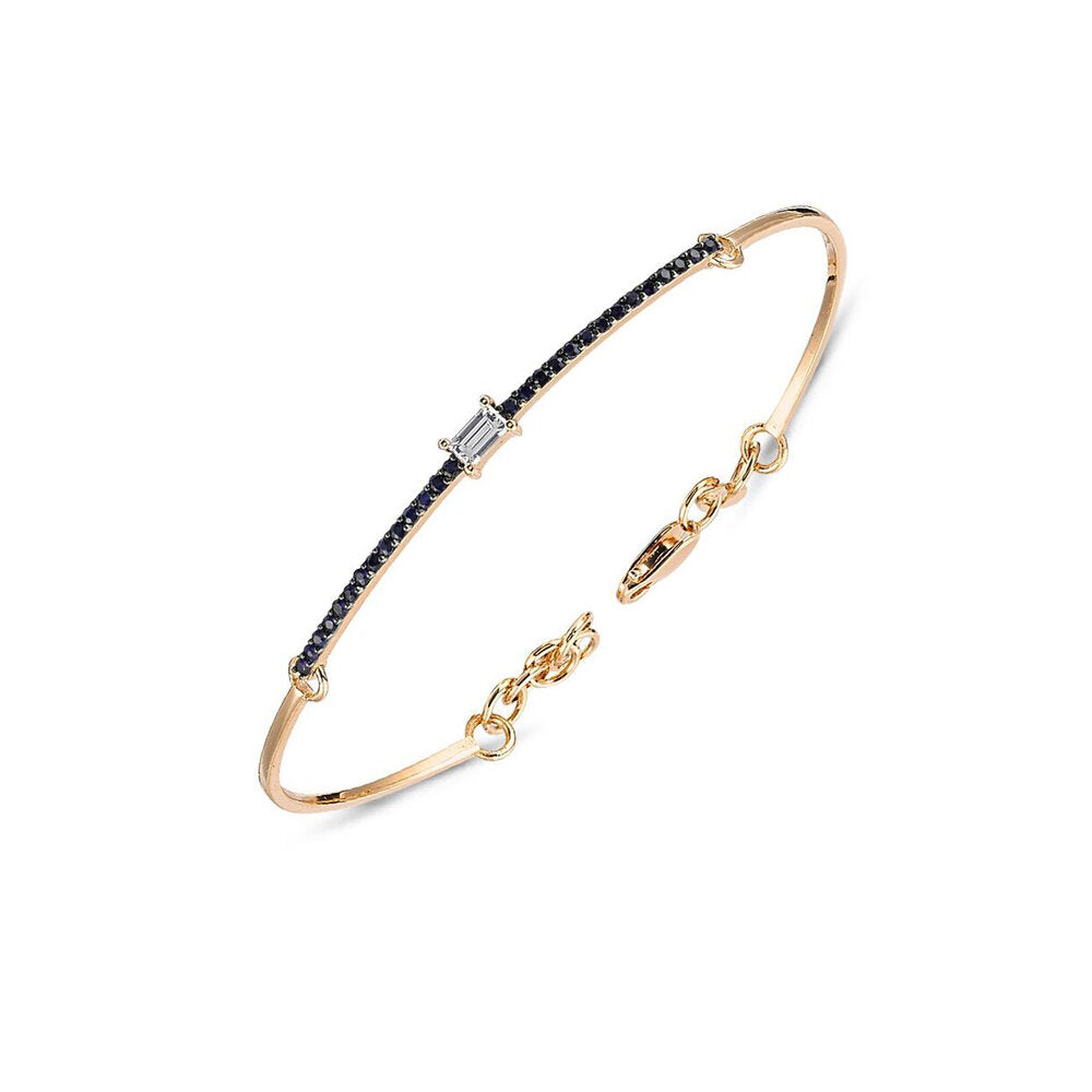 OWN Your Story Diamond Baguette and Sapphire Bracelet