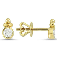 Load image into Gallery viewer, OWN Your Story 14K Gold Harmony White Diamond Studs
