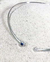 Load image into Gallery viewer, Matthia&#39;s &amp; Claire Sapphire Gemstone Cuff Necklace
