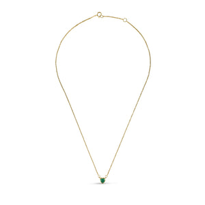 Atelier All Day 14K Gold & Precious Emerald Heart Pendant