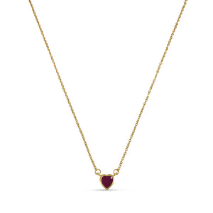 Atelier All Day 14K Gold & Precious Ruby Heart Pendant