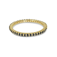 Load image into Gallery viewer, Atelier All Day 14K Gold &amp; Black Diamond Pavé Eternity Band
