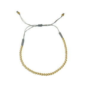Atelier All Day Gold Beaded String Bracelet