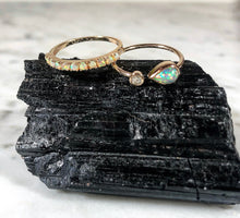 Load image into Gallery viewer, Atelier All Day 14K Gold &amp; Opal Half Eternity Ring

