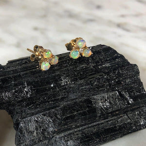 Atelier All Day 14K Gold & Opal Diamond Earrings