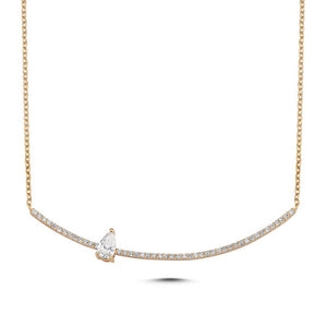 OWN Your Story Diamond Pear Linear Necklace