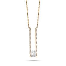 Load image into Gallery viewer, OWN Your Story Suspended Illusion Necklace with Diamonds
