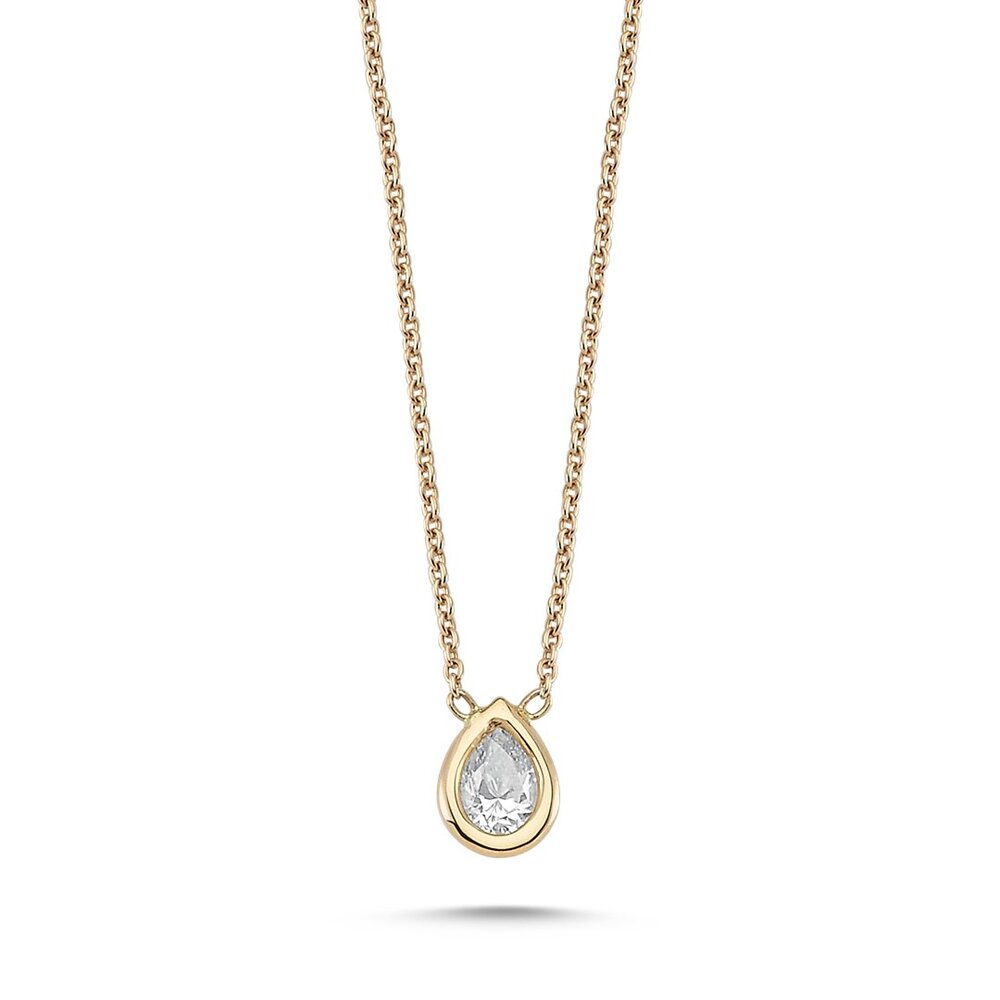 OWN Your Story Lunette Pear Shaped Diamond Pendant