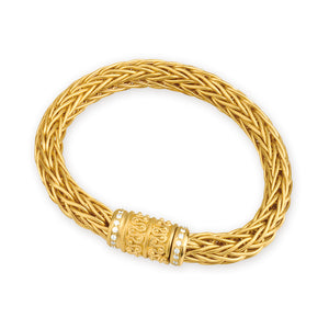 Matthia’s & Claire Etrusca 18K Yellow Gold Woven Bracelet