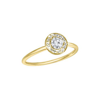 Load image into Gallery viewer, Matthia&#39;s &amp; Claire Gemstone Ring with Diamond Halo - More Options Available
