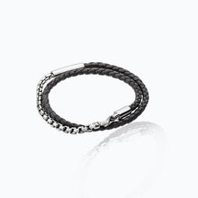 Load image into Gallery viewer, COMET GRAY LEATHER BRACELET
