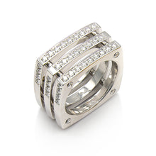 Load image into Gallery viewer, Matthia&#39;s &amp; Claire Cube Triple Ring
