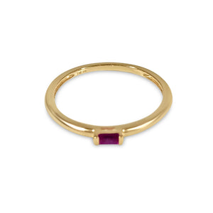 Atelier All Day 14K Gold & Ruby Pinky Ring