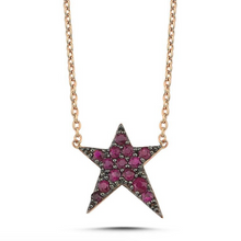 Load image into Gallery viewer, OWN Your Story Ruby Rock Star Necklace
