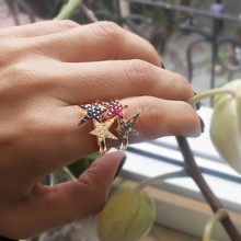 Load image into Gallery viewer, OWN Your Story Blackout Rock Star Ring
