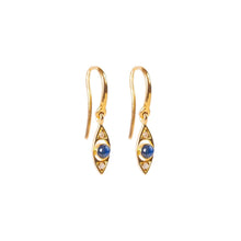 Load image into Gallery viewer, Anné Gangel Protective Eye Blue Sapphire Earrings
