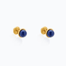 Load image into Gallery viewer, TEODORA GOLD LAPIS LAZULI EARRINGS
