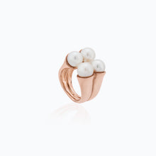 Load image into Gallery viewer, TEODORA ROSE GOLD PEARL RING
