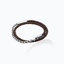 Load image into Gallery viewer, COMET BROWN LEATHER BRACELET
