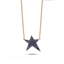 Load image into Gallery viewer, OWN Your Story Sapphire Rock Star Necklace
