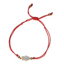 Load image into Gallery viewer, Atelier All Day Hamsa Red String Bracelet
