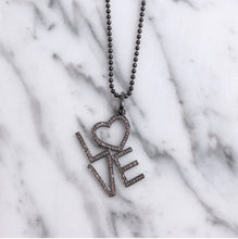 Load image into Gallery viewer, Anné Gangel Diamond Pave LOVE Pendant
