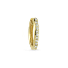 Load image into Gallery viewer, OWN Your Story 14K Gold Diamond Pave Hoop (Single)
