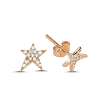Load image into Gallery viewer, OWN Your Story Diamond Rock Star Studs with Diamonds
